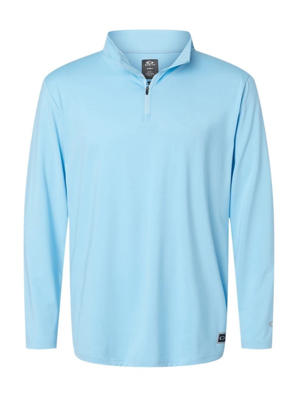 OAKLEY Men's Hydrolix Quarter-Zip Pullover Athletic Shirt Light Blue Size 2XL - Picture 2 of 10